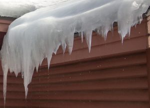 Ice Dam Dripping